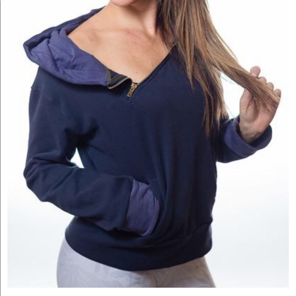 P’tula Megan Distinct Hoodie Aegean Blue